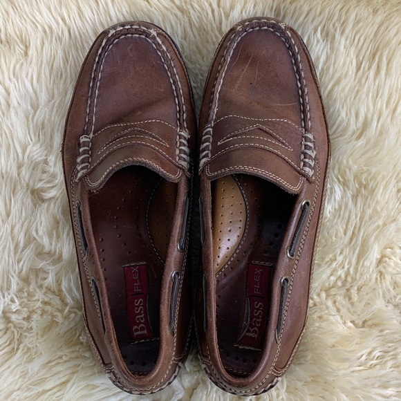 Mens Bass Classic Penny Loafers in Rich Brown - Picture 4 of 12